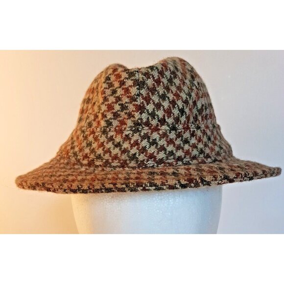 Vintage Headmaster Hat Brown Medium Wool Blend Bucket/Walking Hat Made in Canada - Picture 2 of 13